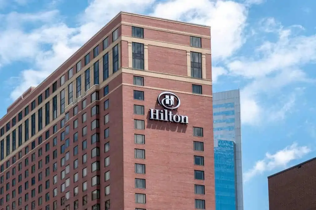 hilton hotel chain; hotels with ev charging