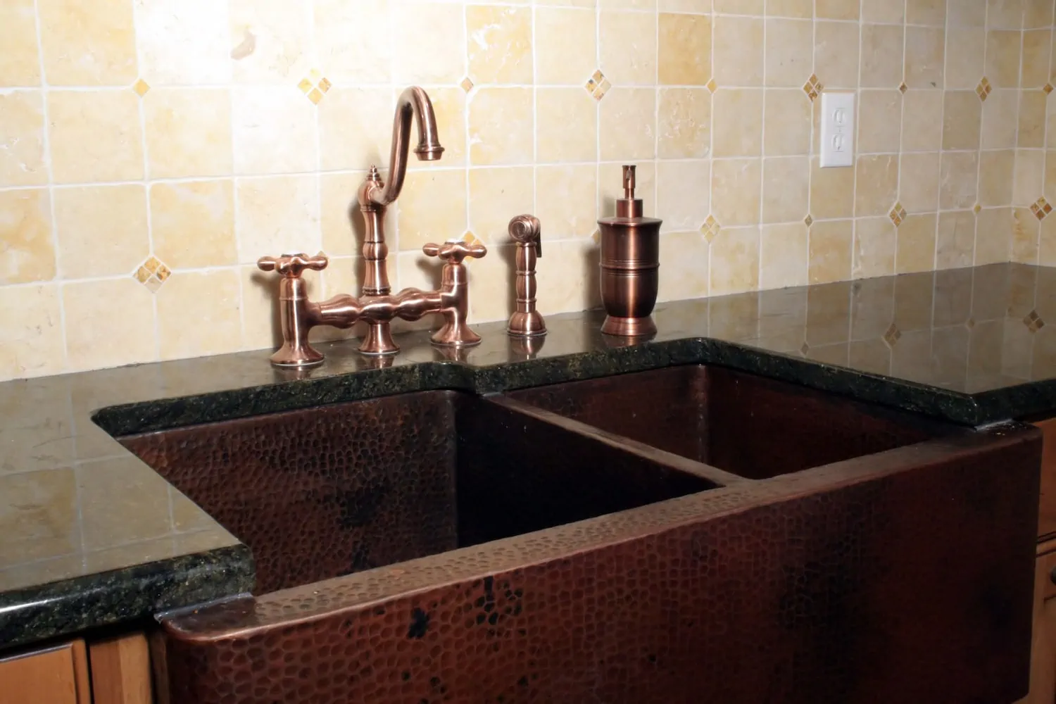 copper farm sink