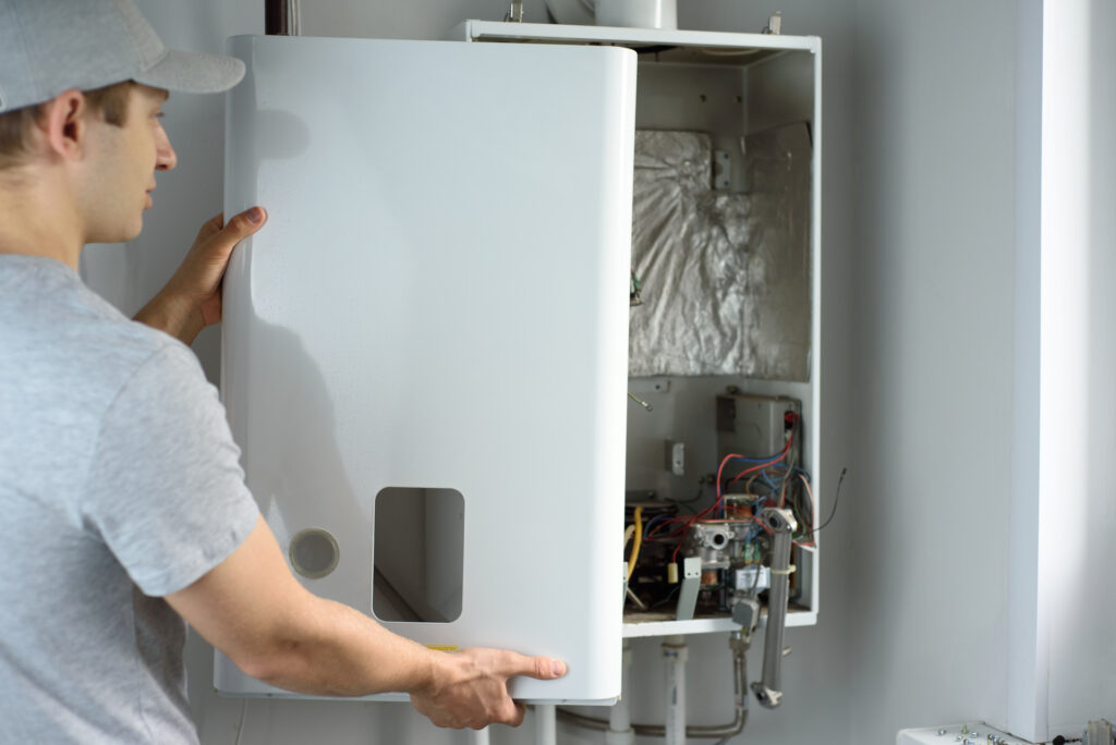 Gas boiler installation in Brooklyn Park residence