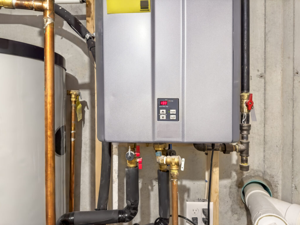 Water heater in residential building in Minnesota